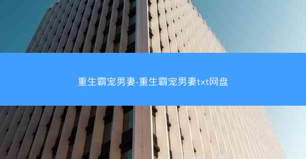 重生霸宠男妻-重生霸宠男妻txt网盘